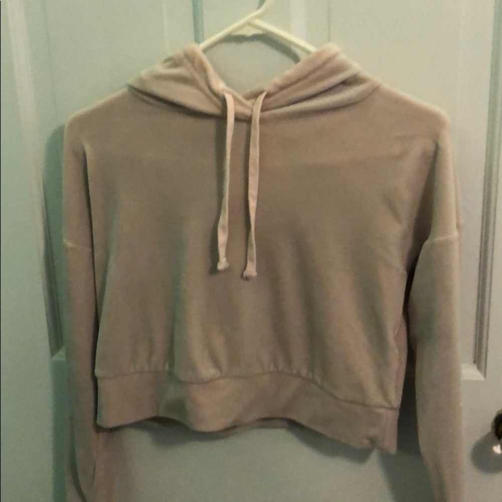 Soft crop hoodie
